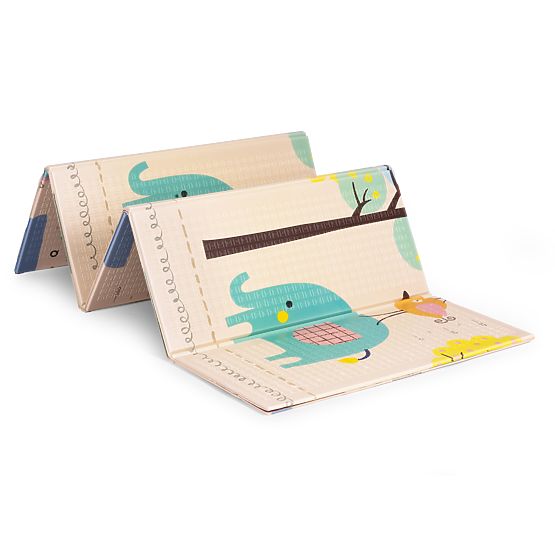 Foam Mat for Children 200x150 cm Educational Double-Sided Folding Growth Chart Alphabet ECOTOYS