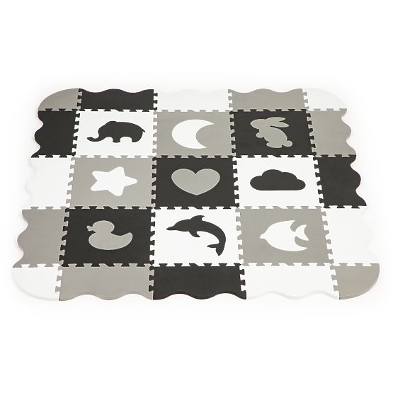 Foam Mat with Puzzle Fence Dry Pool 25pcs ECOTOYS