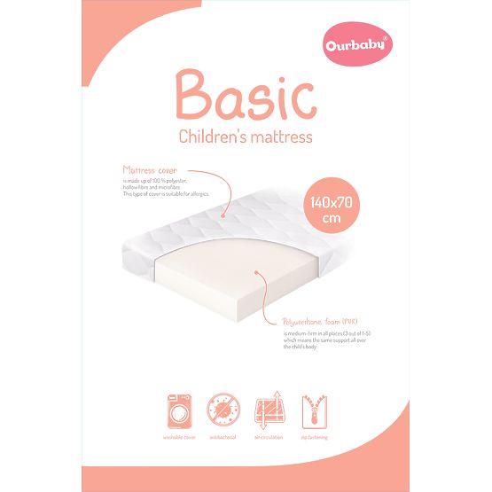 Foam Mattress BASIC - 140x70 cm