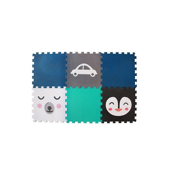 Foam play mat 6 pcs - Bear, penguin and car