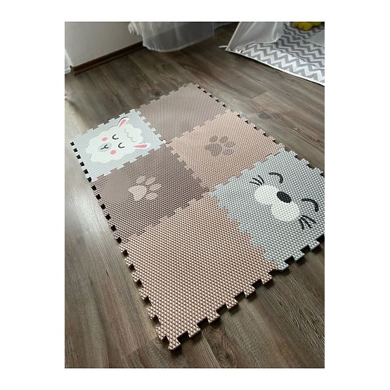 Foam play mat 6 pcs - Lamb, seal and paw