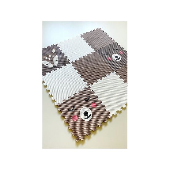 Foam play mat 9 pcs - Fawn and copper