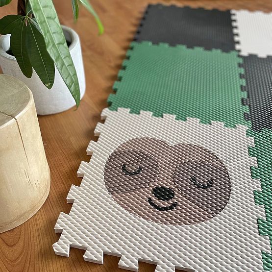 Foam Puzzle 9 Pieces - Sloth and Rainbow