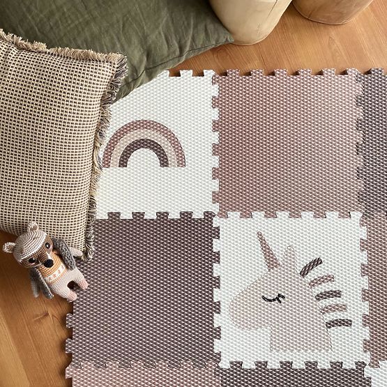 Foam Puzzle 9 Pieces - Unicorn and Rainbow