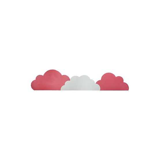 Foam protection for the wall behind the bed Clouds - pink