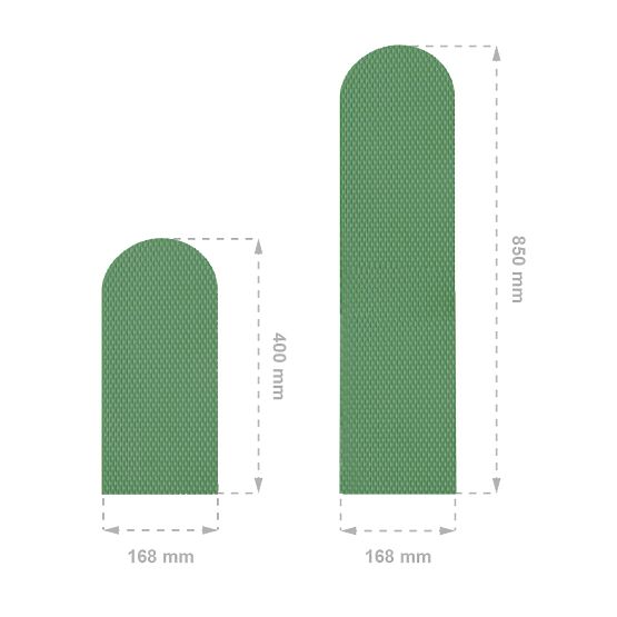 Foam wall protection - Dark green panels