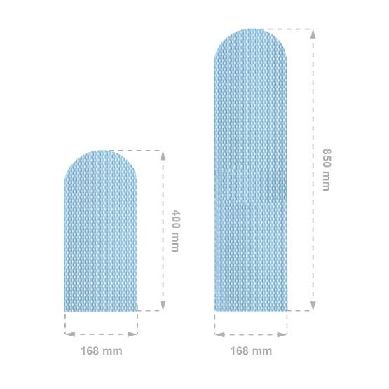 Foam wall protection - Light blue panels