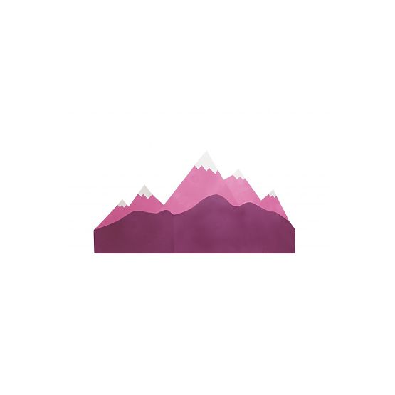 Foam protection for the wall behind the bed Mountains - pink