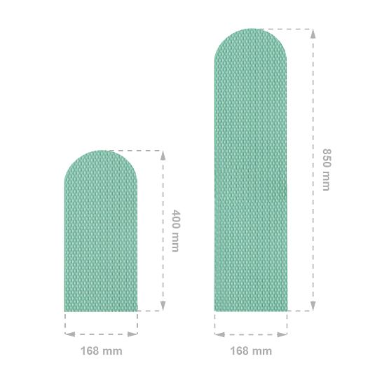 Foam wall protection - Pastel green panels