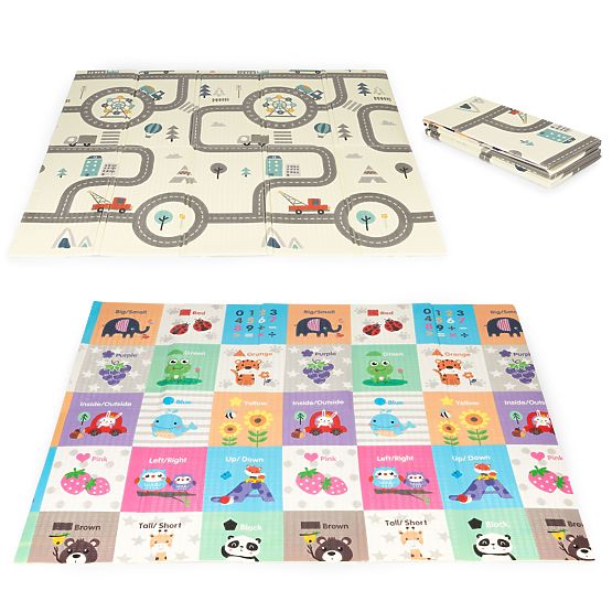 Foldable Double-Sided Foam Educational Mat Large Bag ECOTOYS