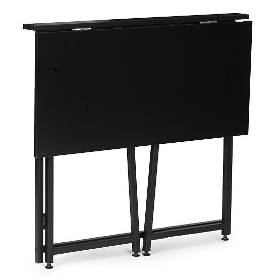 Folding Computer Desk 80x45 cm Laptop Table Black ModernHome