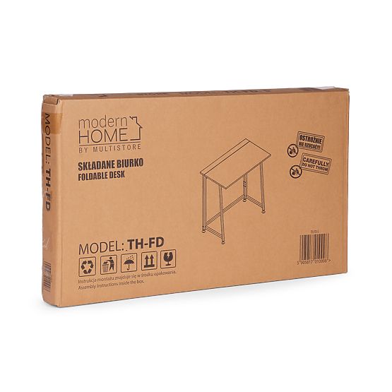 Folding Computer Desk 80x45 cm Laptop Table Black ModernHome