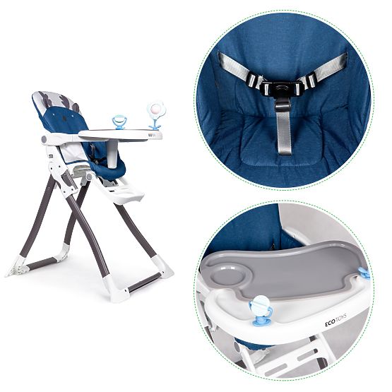 Folding High Chair Reindeer ECOTOYS