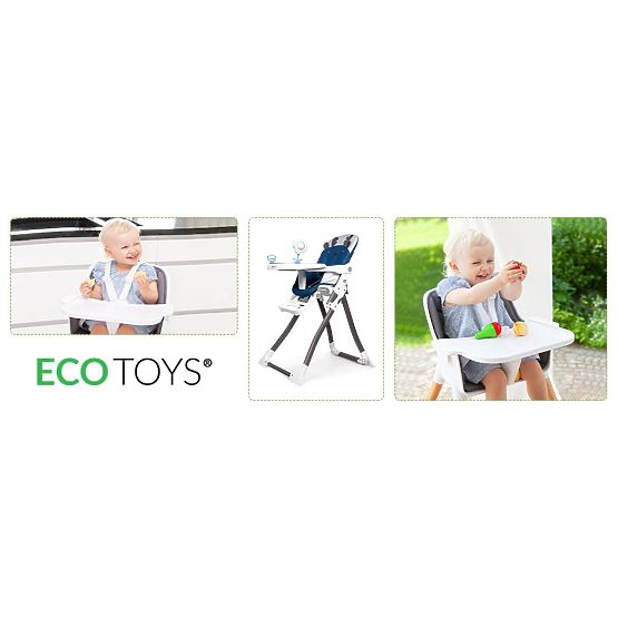 Folding High Chair Reindeer ECOTOYS