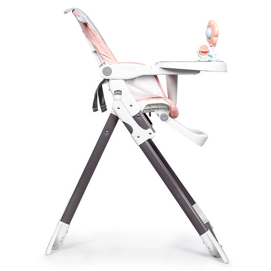Folding Pink High Chair ECOTOYS