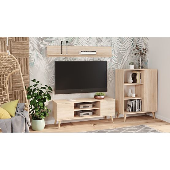 Fondi Wardrobe Sonoma Oak, Scandinavian