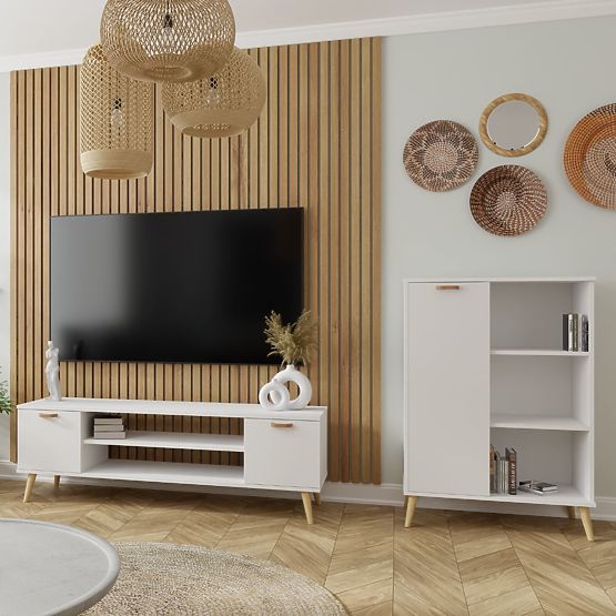 Fondi White Cabinet, Scandinavian