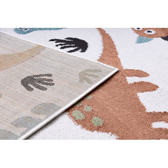 FUN Dino Carpet for Children, Cream Dinosaurs