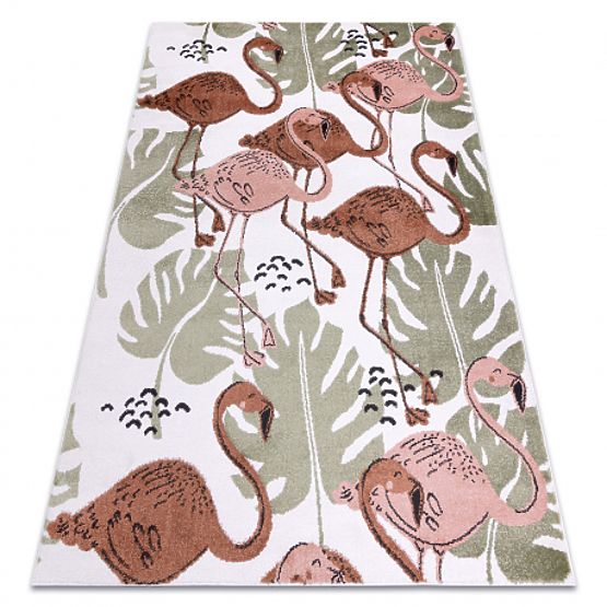FUN Flami Children's Carpet, Flamingos Cream