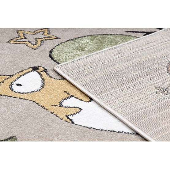 FUN Forester Children's Rug, Animals, Forest Beige