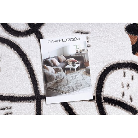 FUN Game Children's Rug, Playful, Cream Llama