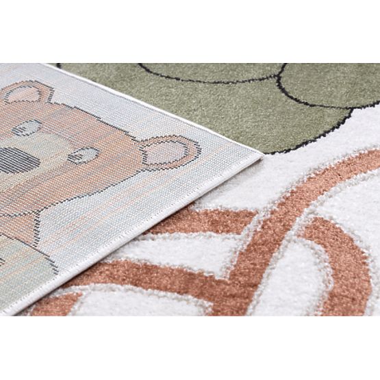 FUN Honey Children's Rug, Bear, Bees Cream