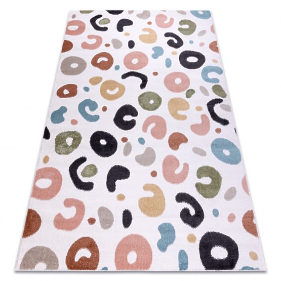 FUN Spots Carpet for Children, Cream Spots