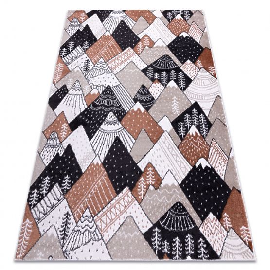 FUN Tops Carpet for Children, Mountains, Cream