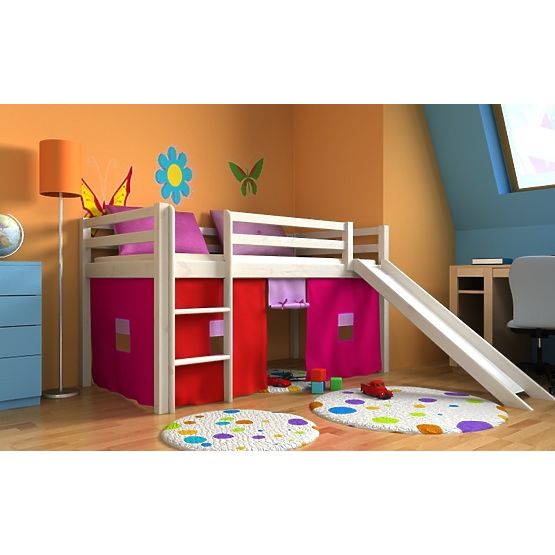 Gabi Children's Mid Sleeper Bed with Slide