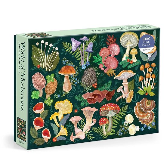 Galison Mushroom World Puzzle 1000 Pieces