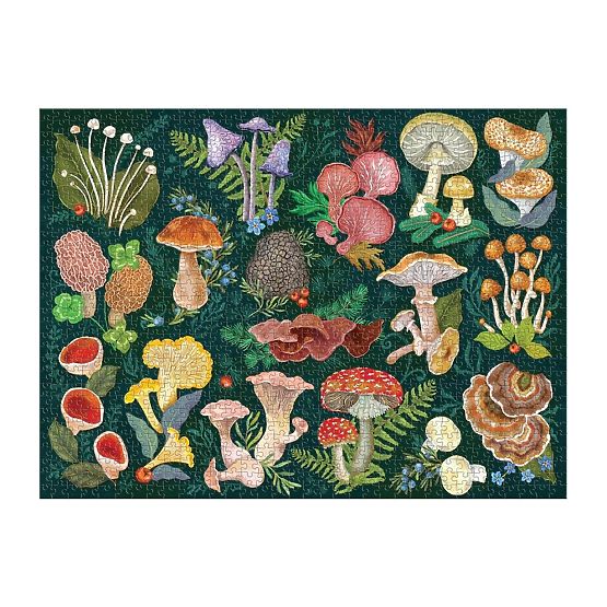Galison Mushroom World Puzzle 1000 Pieces