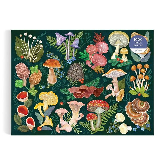 Galison Mushroom World Puzzle 1000 Pieces
