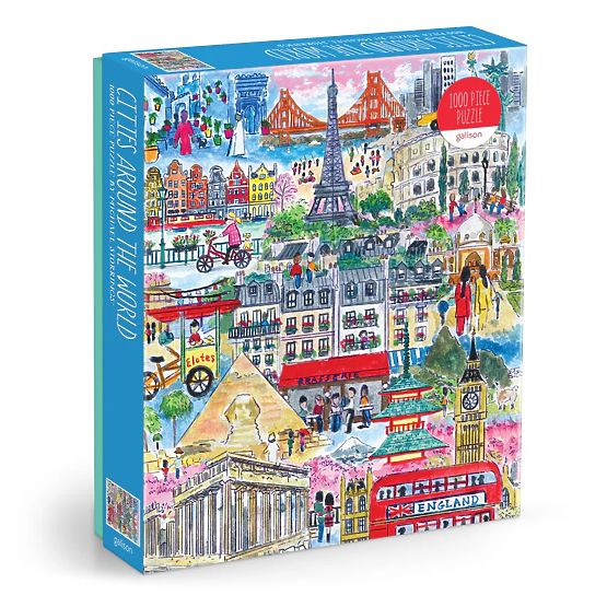 Galison Puzzle Cities of the World Michael Storrings 1000 Pieces