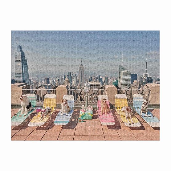 Galison Puzzle Dogs in New York Gray Malin 1000 Pieces