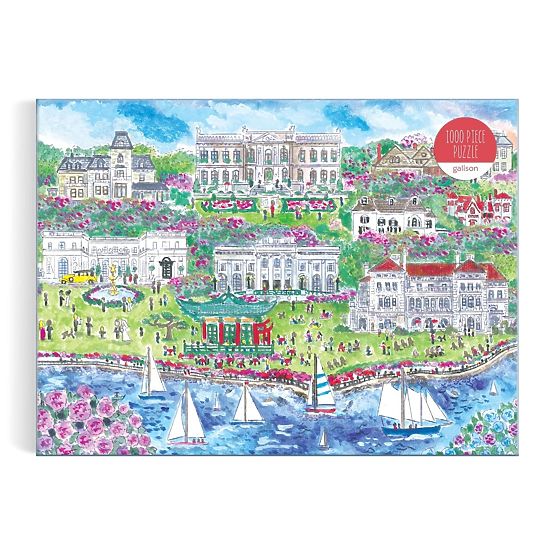 Galison Puzzle Michael Storrings Mansions in Newport 1000 Pieces