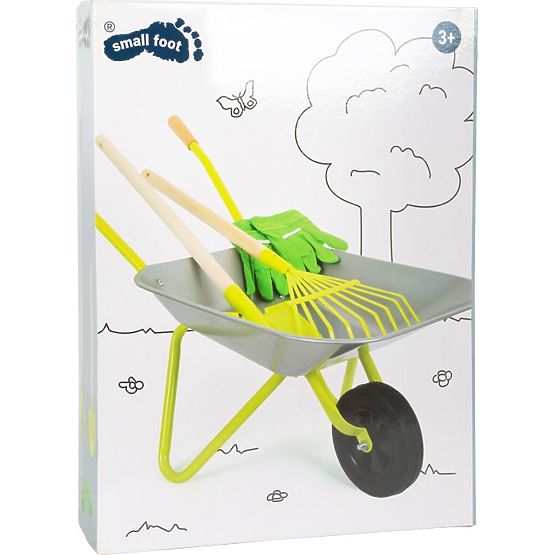 Gardener Set Wheelbarrow + Tools + Gloves