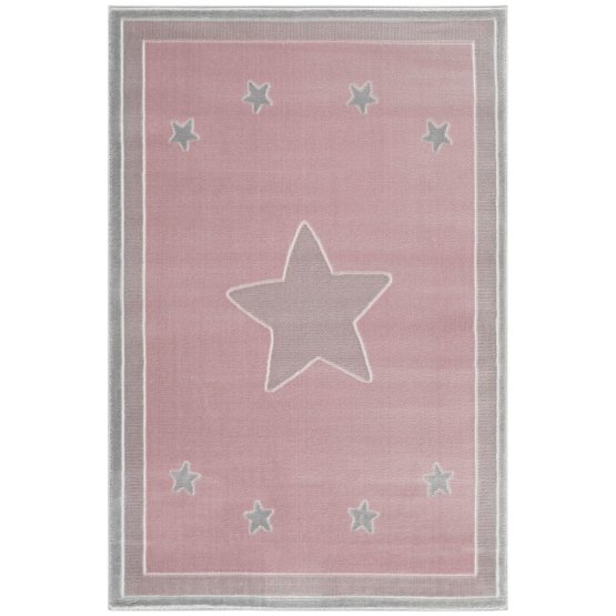 Children's Rug Princess Star- pink