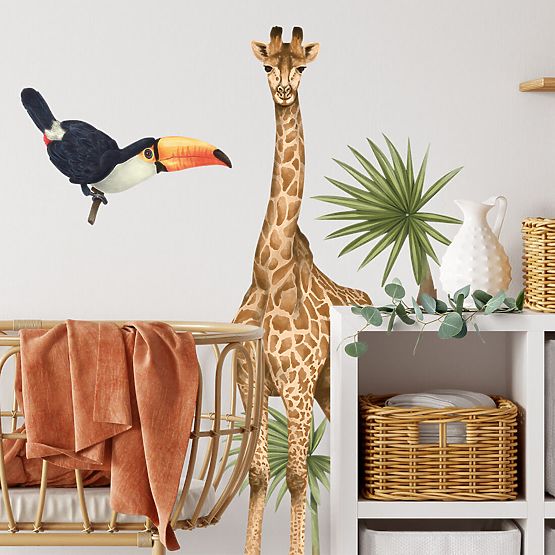 Giraffe wall stickers