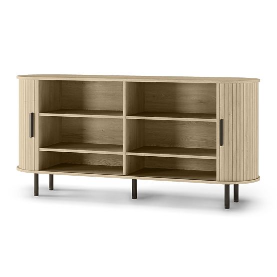 Gliss Dresser, Rounded, Slats, Light Oak