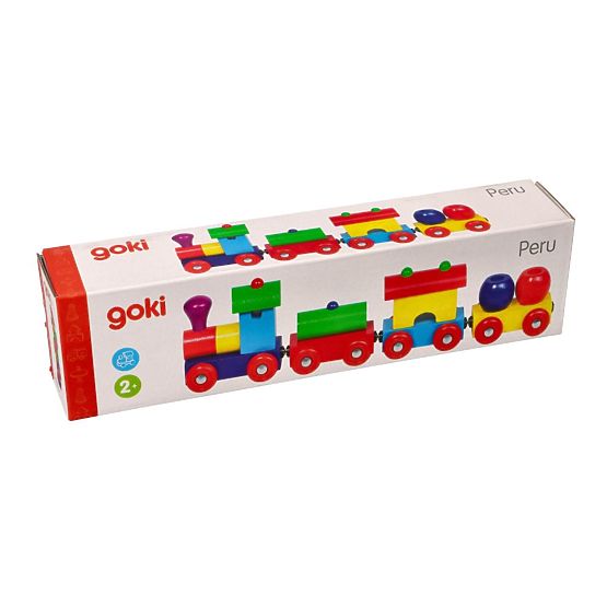 GOKI Colorful Train Peru with Magnetic Wagons