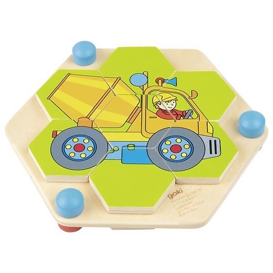Goki Hexagonal Puzzle Vehicles