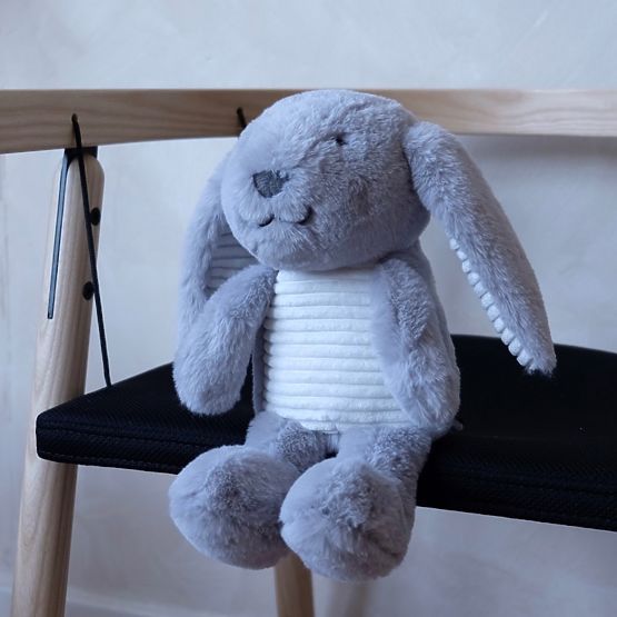 Gray bunny with FLOW heartbeat