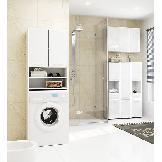 HANGING CABINET WIDTH 60 cm FIN 2D WHITE GLOSS