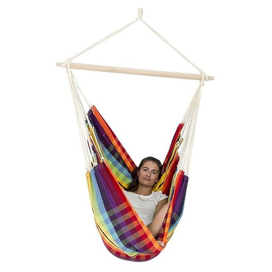 Hanging rocking chair Brasil Rainbow
