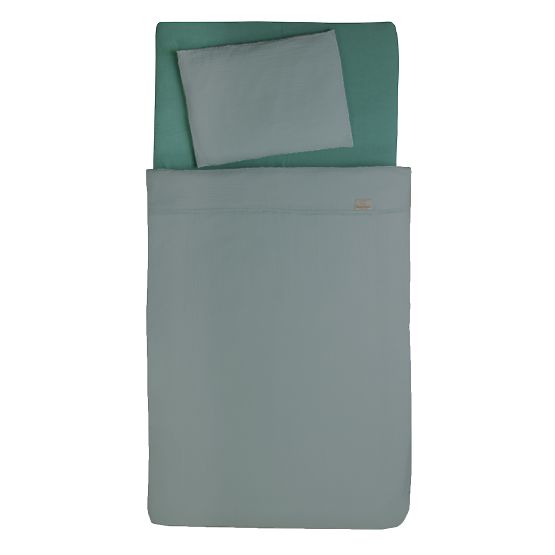 Heavens 2-piece muslin bedding set - green