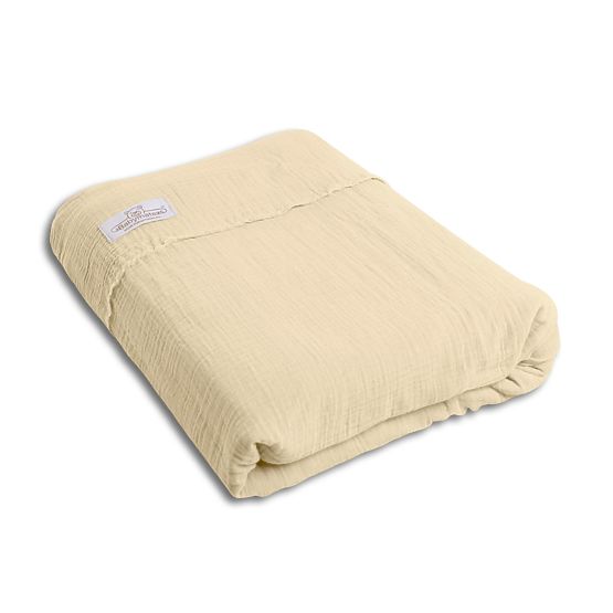 Heavens 3 Piece Muslin Bedding Set - Beige