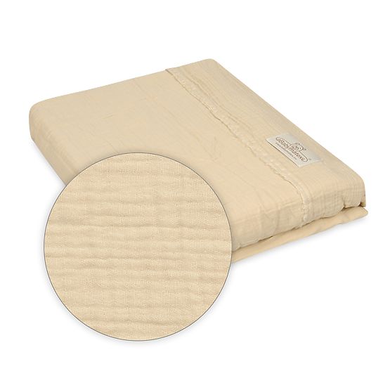 Heavens 3 Piece Muslin Bedding Set - Beige