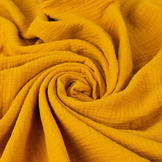 Heavens Muslin 3 Piece Bedding Set - Mustard