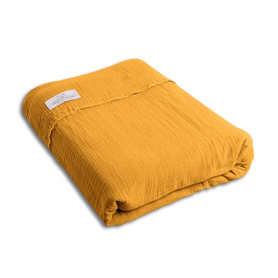 Heavens Muslin 3 Piece Bedding Set - Mustard