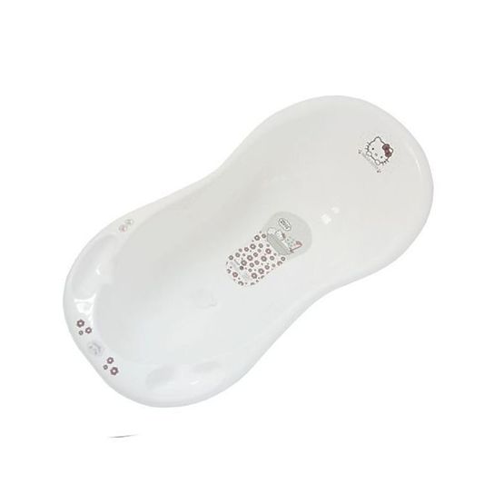Hello Kitty Baby Bath Tub with Bath Mat - White